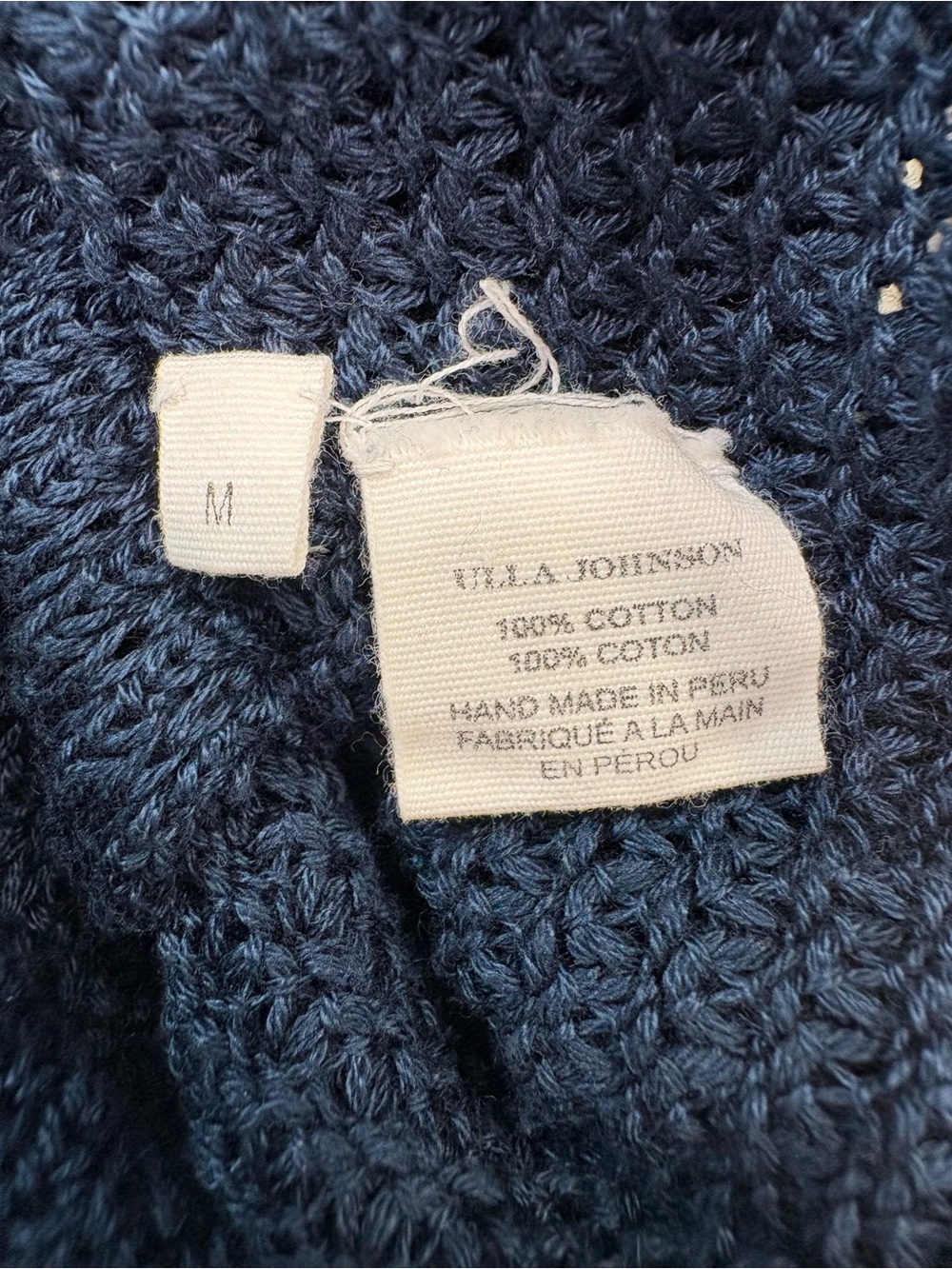 Ulla Johnson Navy Crochet Mini Dress - Picture 9 of 12